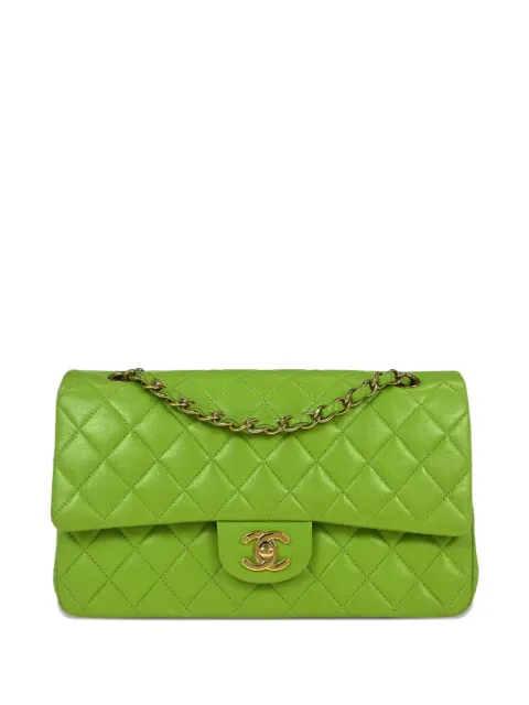 CHANEL Pre-Owned 2002-2003 Double Flap shoulder bag Green 134848