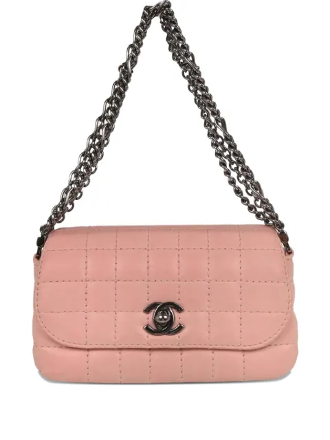 CHANEL Pre-Owned 2003-2004 Choco Bar shoulder bag Pink 126238