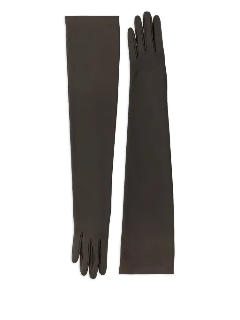 The Row Simon lamb-skin gloves Brown 7349L338