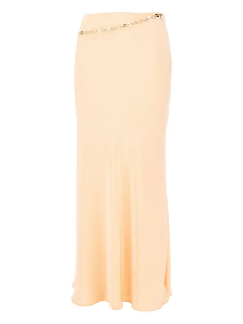 Rabanne chain-detail maxi skirt Neutrals 26PCJU022PO0336