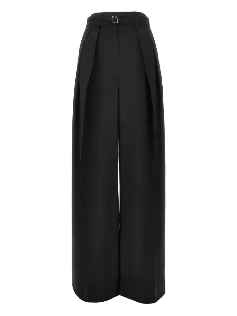 Sportmax buckle-detail trousers Blue 2612131021600