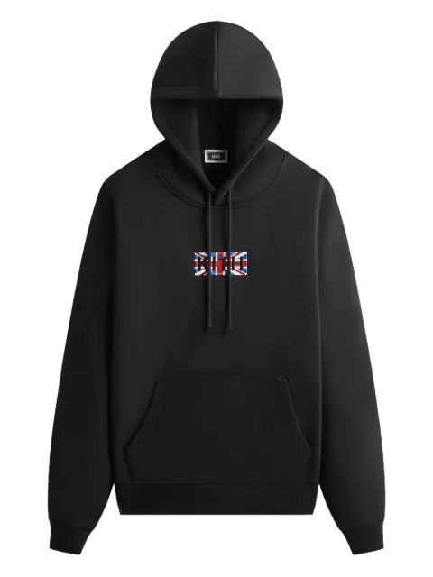 KITH logo-embroidered hoodie Black KHM034108001
