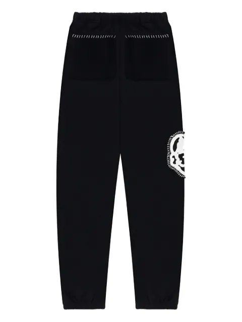 CHITO appliqué-detail track pants Black C0825B001
