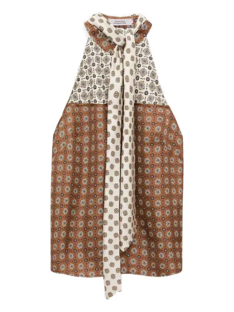 Dorothee Schumacher geometric-pattern halterneck Brown 255349226