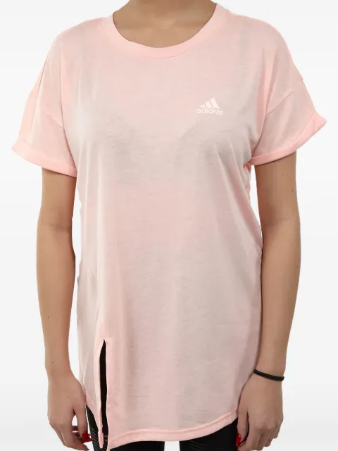 adidas side-slit T-shirt Pink DX0440