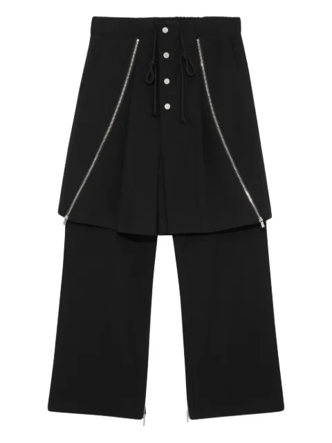FFFPOSTALSERVICE zip-detail trousers Black FFFPSFW2518