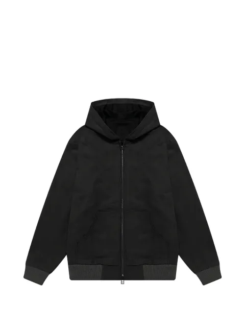 CHITO graphic-print hooded jacket Black C0825D004