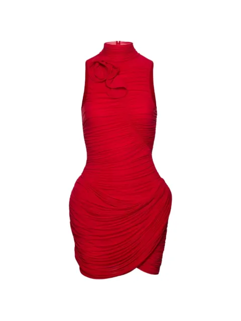 Magda Butrym flower draped mini dress Red 3324260000035RED