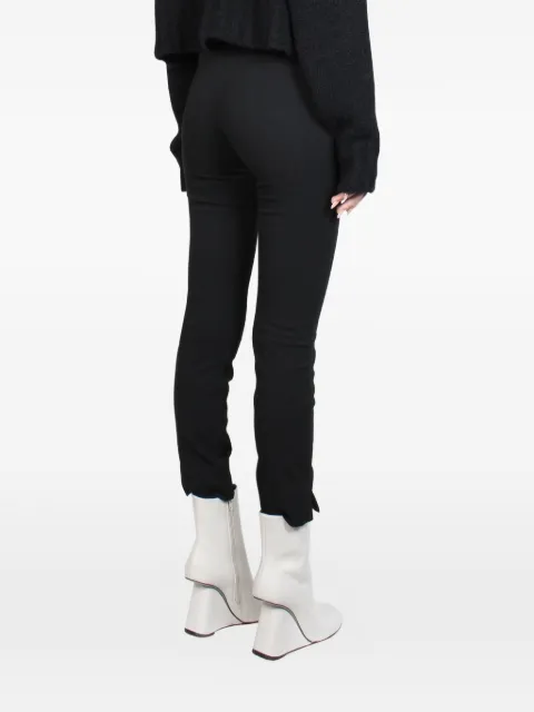 Malloni split-hem trousers Black M22I70290011LA