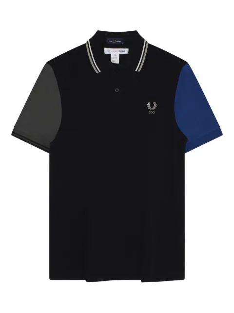 Comme Des Garçons Shirt x Fred Perry colour-block short-sleeve polo shirt Black FPT504W25