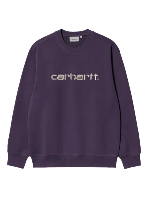 Carhartt WIP logo-embroidered sweatshirt Purple I030546