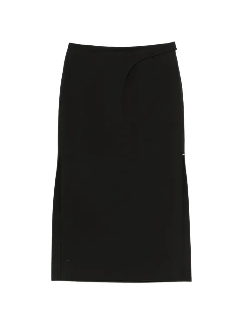 Sportmax SPSVelo slit midi skirt Black 26121010436