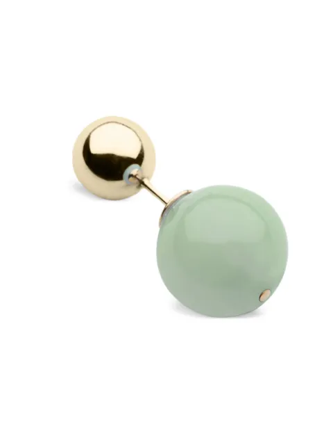 Luminous 27 Bolas Duo aventurine earring Gold SPL2702AOG