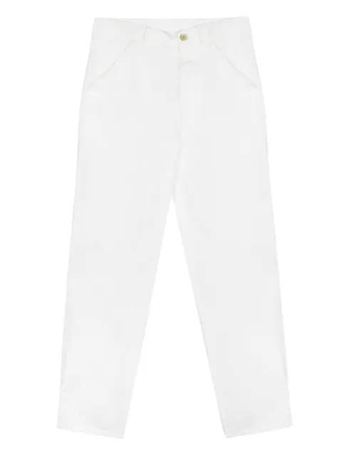 Comme Des Garçons Shirt belt-loops woven trousers White FMP505S24