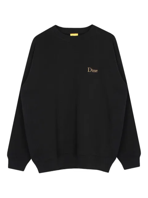 dime logo-embroidered sweatshirt Black DIMED2F35BLK