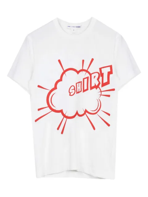 Comme Des Garçons Shirt print T-shirt White FIT008S22