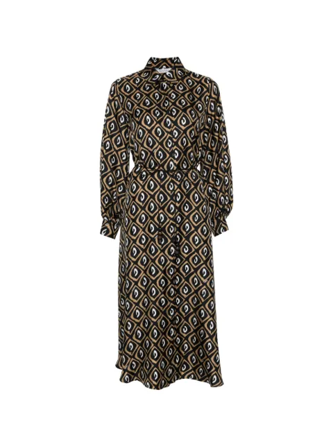 Max Mara printed midi dress Black 2611221122600