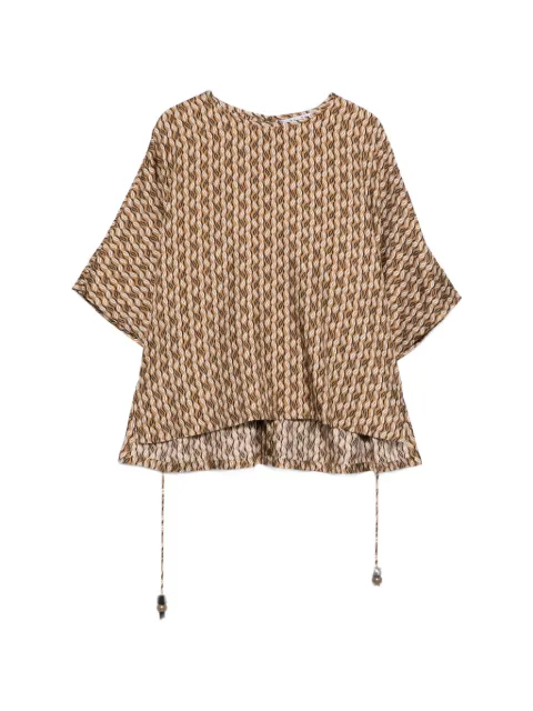 Max Mara printed blouse Brown 2611191052600