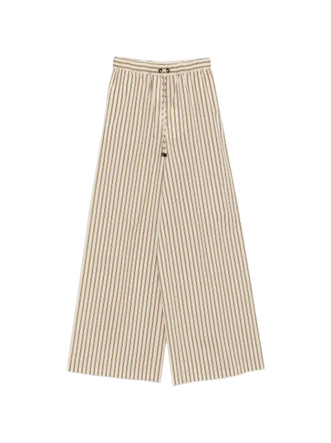 Max Mara Mxmordine striped wide leg trousers Grey 2611131132600