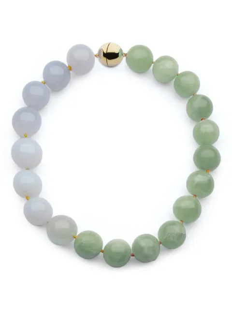 Luminous 27 Bolas Duo aventurine necklace Gold SPL2701AO4