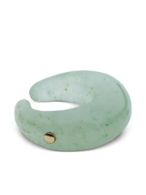 Luminous 27 Criolla aventurine ear cuff Green SPL2701EOG