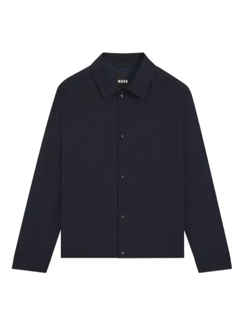 BOSS buttoned long-sleeve shirt Blue 50556776