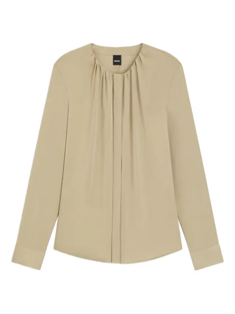 BOSS long-sleeve blouse Neutrals 50538481