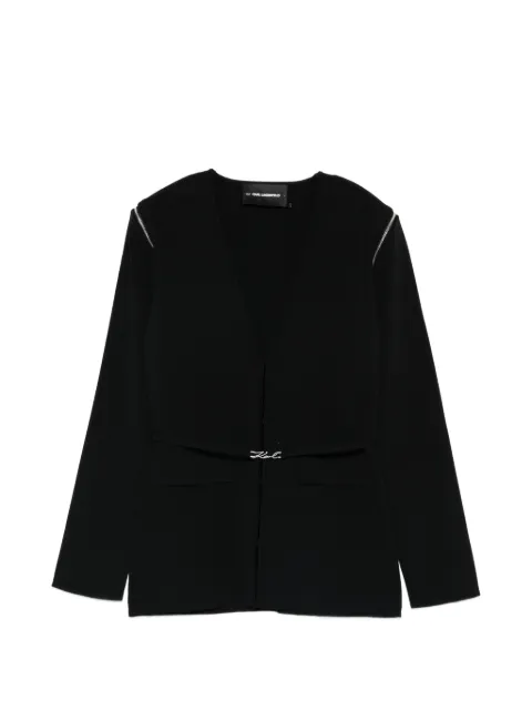 Karl Lagerfeld transformer V-neck cardigan Black B1W18013999