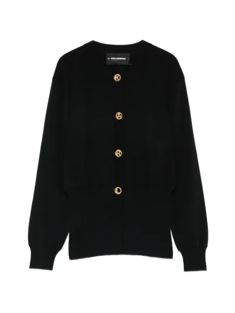 Karl Lagerfeld buttoned cardigan Black B1W18005999