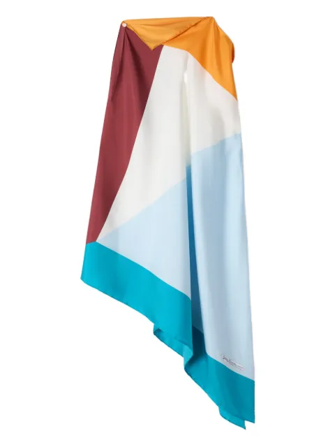 Lanvin colourblock top White AWSARTP11SGPP26