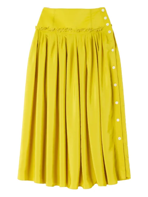 Lanvin ruffled button midi skirt Yellow RWST00024778P26