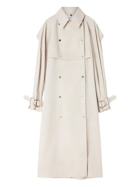 Lanvin double-breasted belted coat Neutrals RWCO00146240P26
