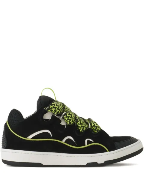 Lanvin Curb metallic-detail sneakers Black FUSKDK12BICOE25