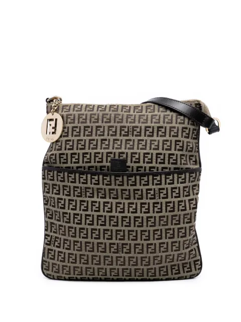 Fendi Pre-Owned 2010-2025 Zucchino Canvas crossbody bag Brown IRP7UJFCSH4N0CSM