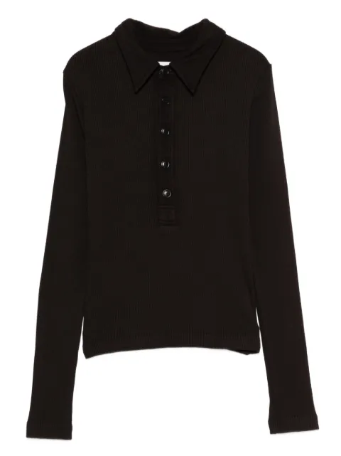 Citizens of Humanity buttoned polo top Brown 94613004
