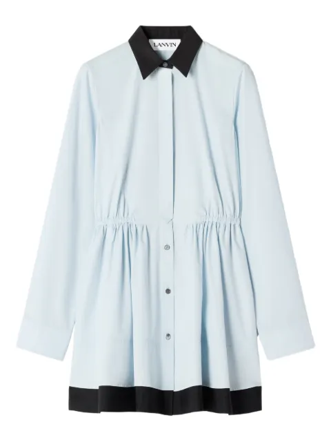 Lanvin collared mini dress Blue RWDR01396166P26