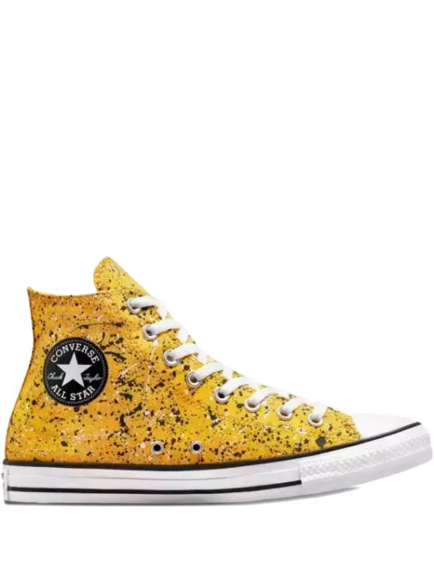Converse Chuck Taylor All Star paint splatter high sneakers Yellow A00467F