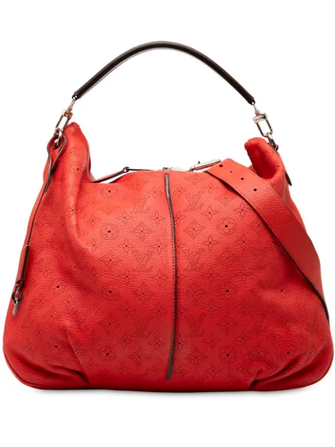 Louis Vuitton Pre-Owned 2010-2025 Monogram Mahina Selene MM satchel Red GUPNRSUV75LQI54I