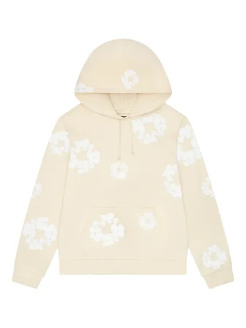 Denim Tears Cotton Wreath long-sleeve hoodie Neutrals DT254