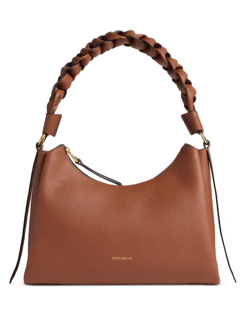 Coccinelle small Boheme braided-handle shoulder bag Brown E1M50130301
