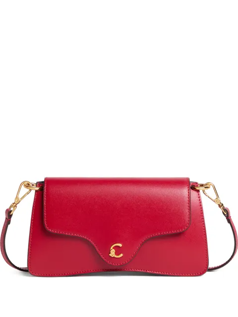 Coccinelle logo-plaque shoulder bag Red E5SSK270101