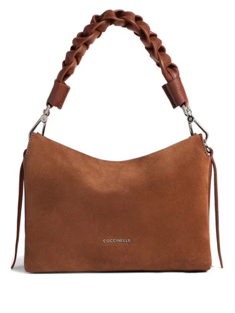 Coccinelle small Boheme braided-handle shoulder bag Brown E1P6P580101