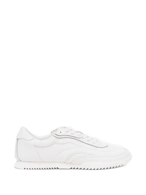 BOSS logo-embossed leather sneakers White 50557753