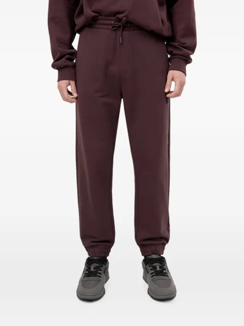 HUGO logo-patch drawstring track pants Red 50553146