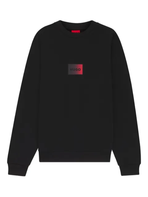 HUGO logo-appliqué sweatshirt Black 50553134