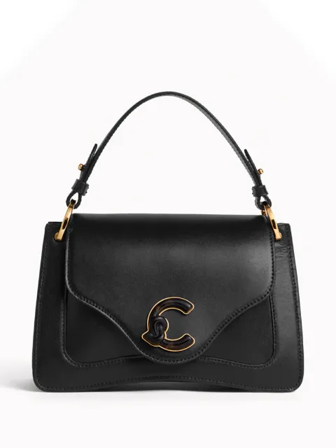 Coccinelle small C-Me logo-appliqué cross body bag Black E1U4G180201