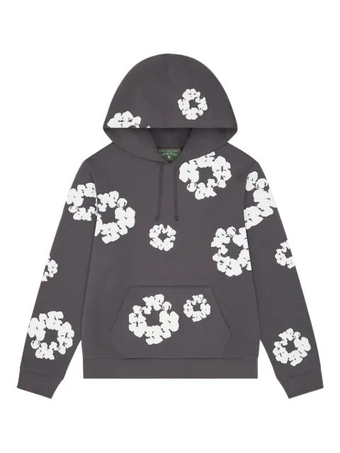 Denim Tears Wreath cotton hoodie Grey DT253