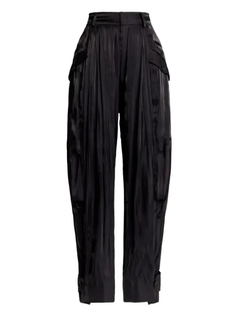 Ralph Lauren Collection Sonya buttoned high-rise trousers Black 290P16063001