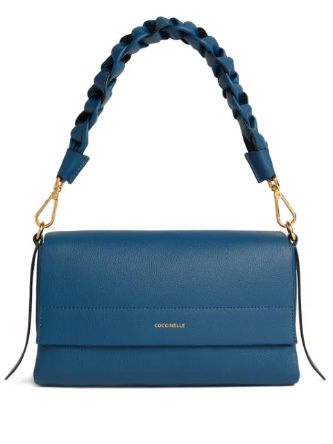 Coccinelle small Boheme braided-handle shoulder bag Blue E1M50120101