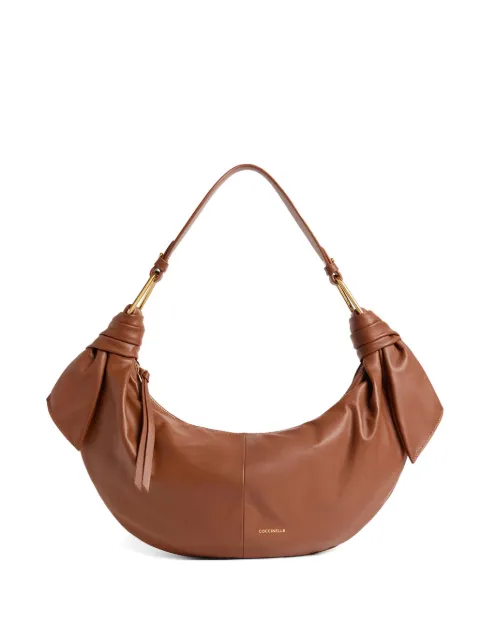 Coccinelle medium Furoshiki knotted shoulder bag Brown E1U1A130201